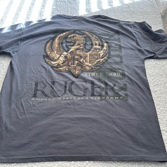 Ruger Gray Short Sleeve Crew Neck Tee - Picture 4 of 5